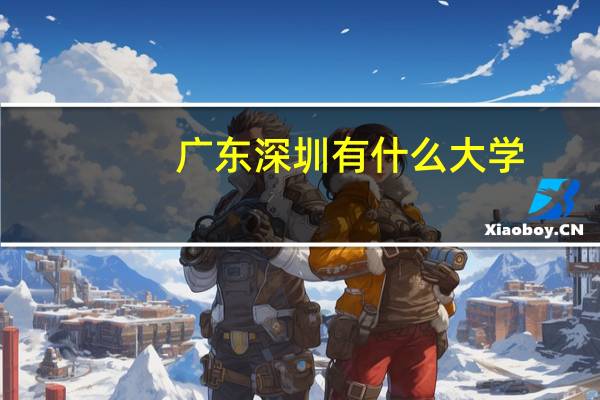 广东深圳有什么大学