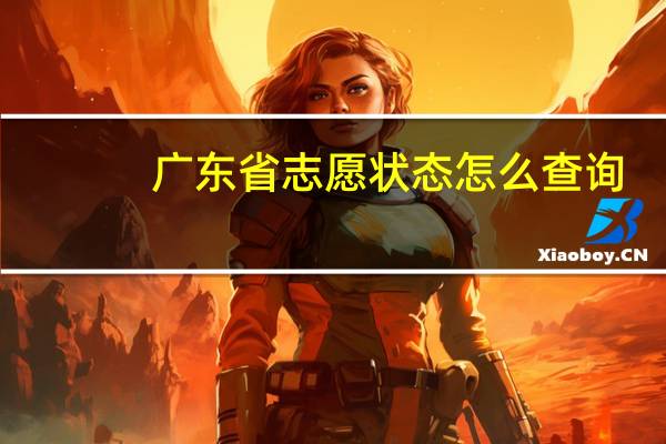 广东省志愿状态怎么查询