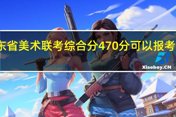广东省美术联考综合分470分可以报考什么大学