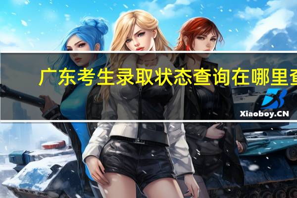 广东考生录取状态查询在哪里查