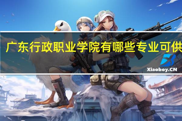 广东行政职业学院有哪些专业可供选择