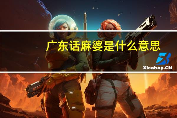 广东话麻婆是什么意思
