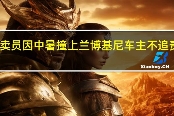 广州一外卖员因中暑撞上兰博基尼 车主不追责双方和平解决