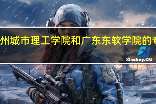 广州城市理工学院和广东东软学院的专业对比