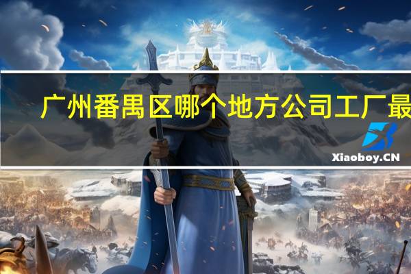 广州番禺区哪个地方公司工厂最多