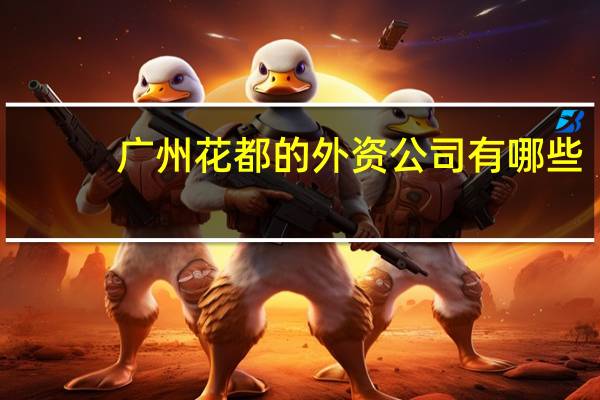 广州花都的外资公司有哪些