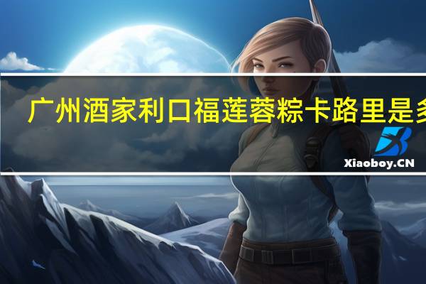 广州酒家 利口福 莲蓉粽卡路里是多少
