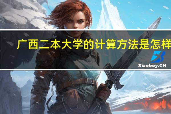 广西二本大学的计算方法是怎样的
