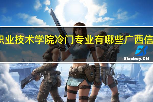 广西信息职业技术学院冷门专业有哪些 广西信息职业技术学院
