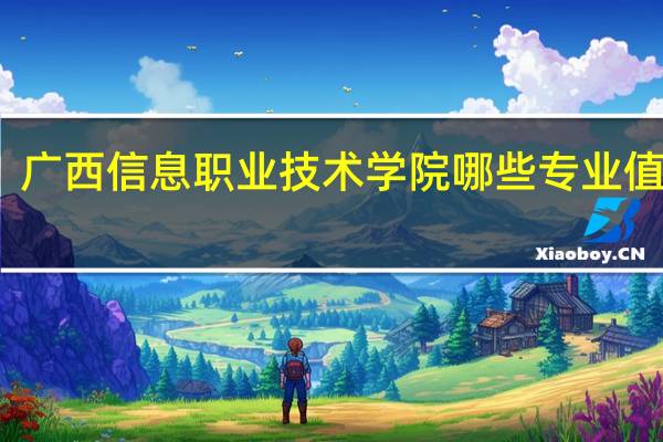 广西信息职业技术学院哪些专业值得报
