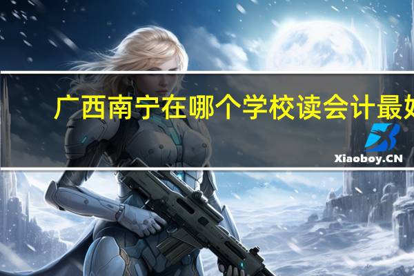 广西南宁在哪个学校读会计最好