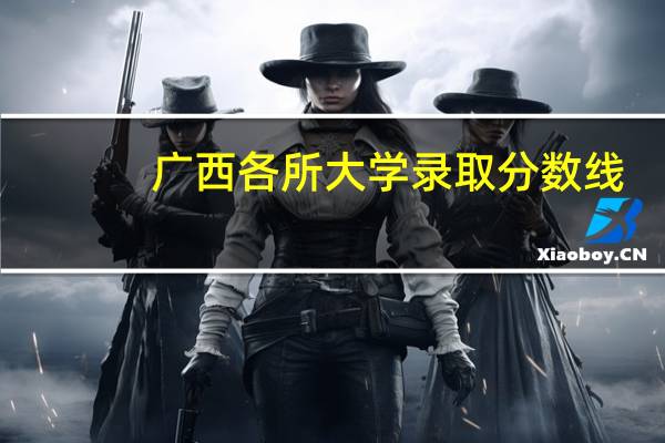 广西各所大学录取分数线