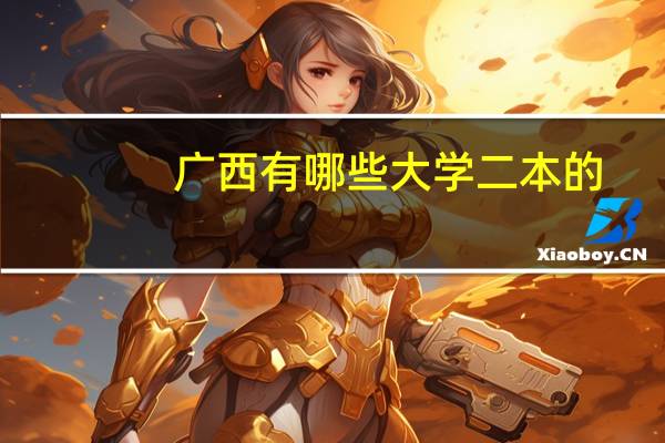 广西有哪些大学二本的