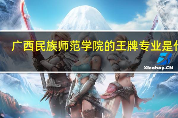 广西民族师范学院的王牌专业是什么