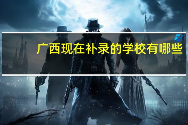 广西现在补录的学校有哪些