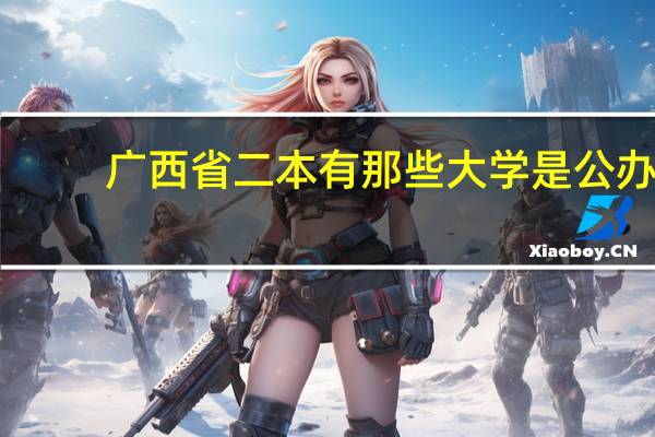 广西省二本有那些大学是公办