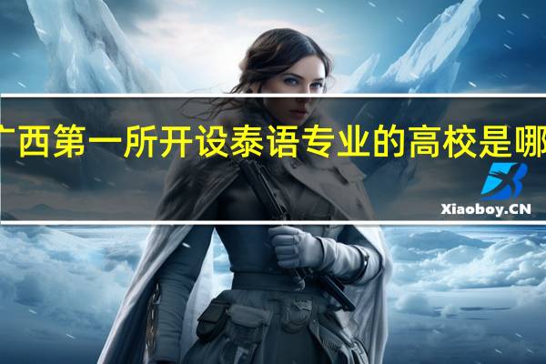 广西第一所开设泰语专业的高校是哪个学校
