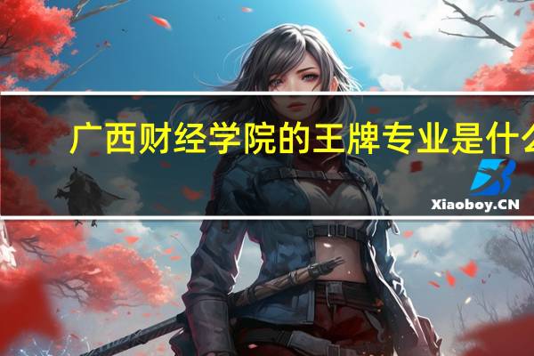 广西财经学院的王牌专业是什么