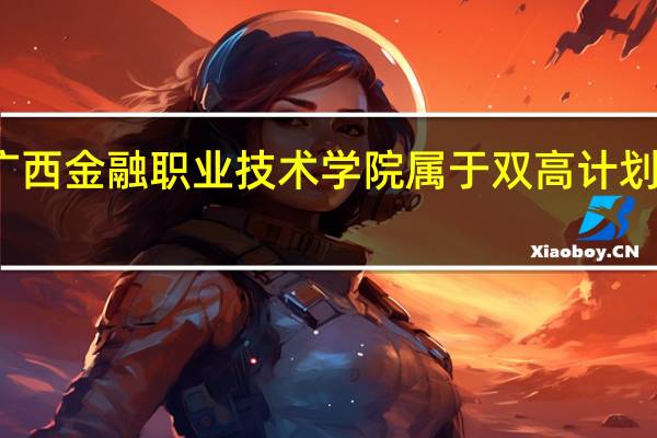 广西金融职业技术学院属于双高计划院校吗