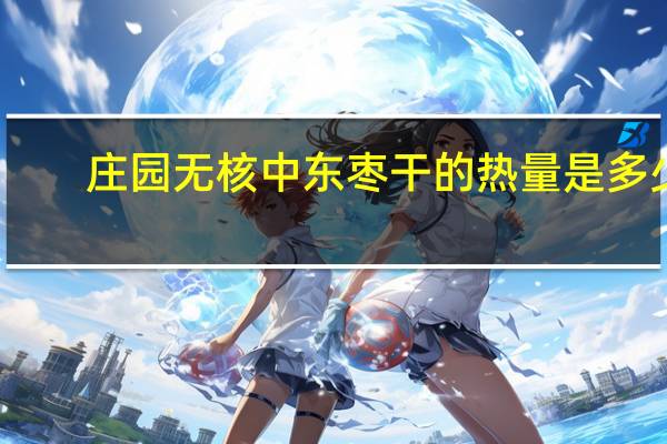 庄园 无核中东枣干的热量是多少