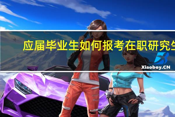 应届毕业生如何报考在职研究生