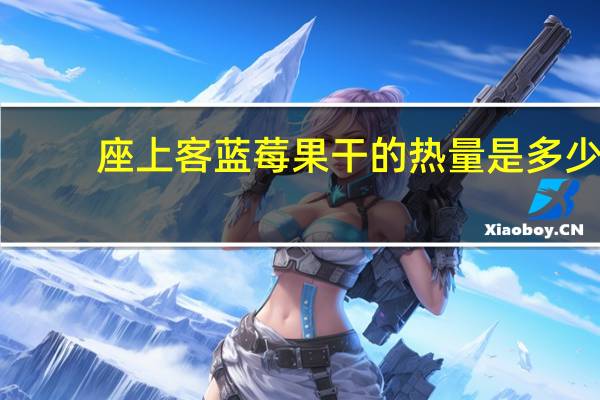 座上客 蓝莓果干的热量是多少