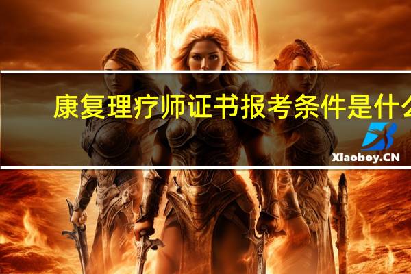 康复理疗师证书报考条件是什么