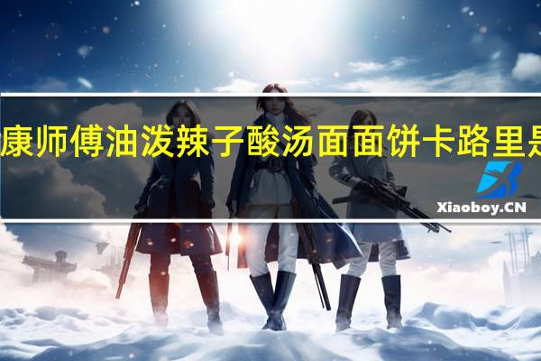 康师傅 油泼辣子酸汤面面饼卡路里是多少