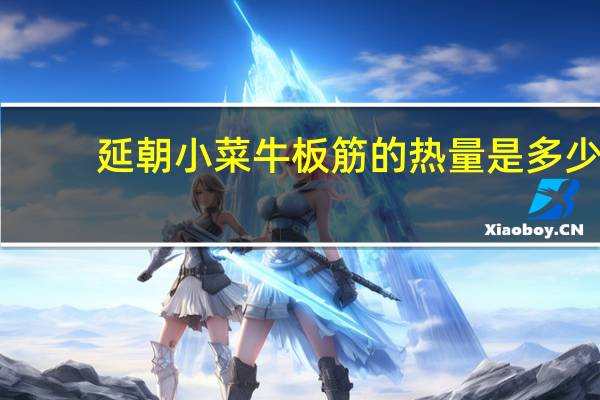 延朝小菜 牛板筋的热量是多少