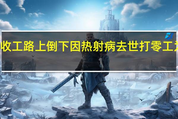 建筑工收工路上倒下因热射病去世 打零工为儿子攒学费