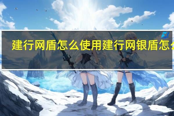 建行网盾怎么使用 建行网银盾怎么用