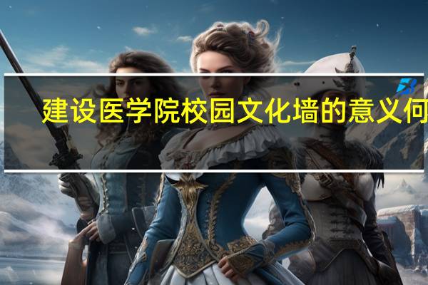 建设医学院校园文化墙的意义何在