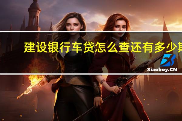 建设银行车贷怎么查还有多少期（建设银行车贷怎么还款）