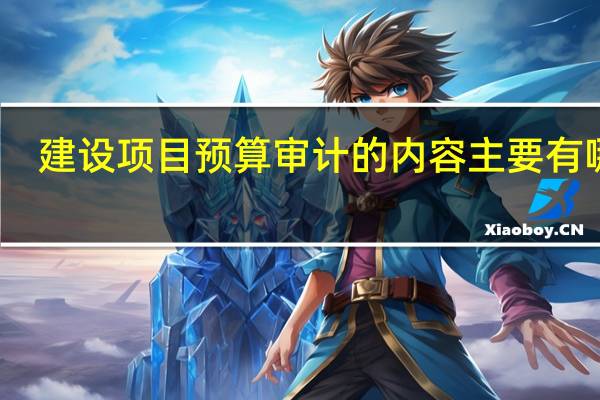 建设项目预算审计的内容主要有哪些