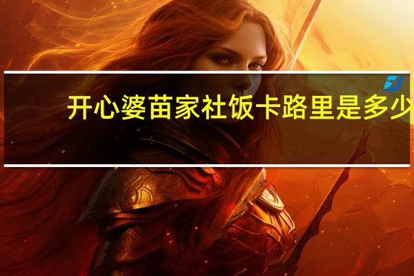 开心婆 苗家社饭卡路里是多少