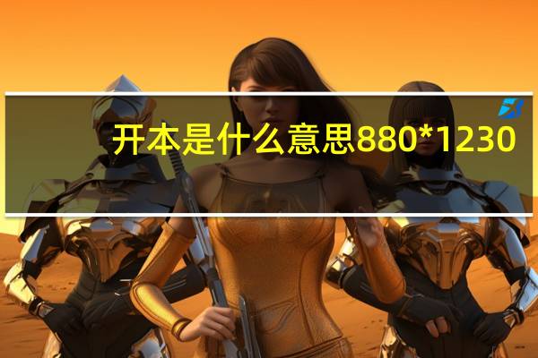 开本是什么意思 880*1230（开本是什么意思）