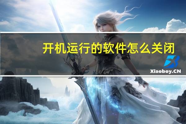 开机运行的软件怎么关闭（开机运行命令）