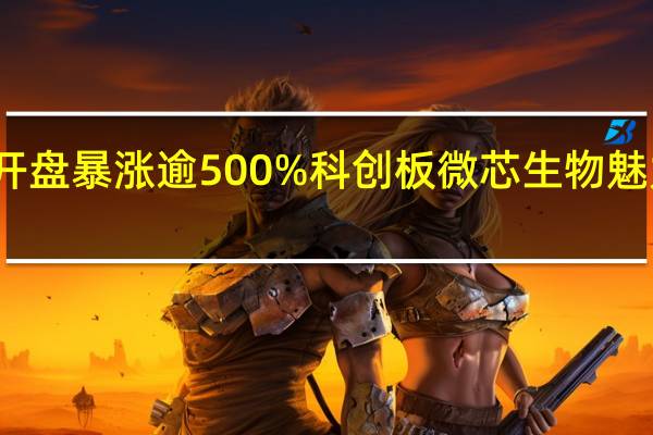 开盘暴涨逾500% 科创板微芯生物魅力在哪？