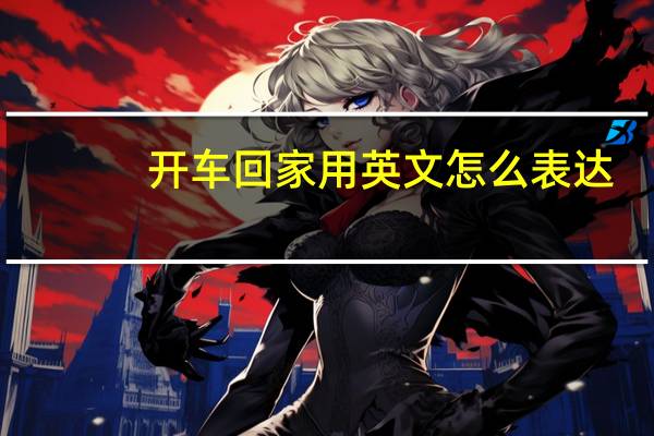 开车回家用英文怎么表达？