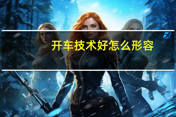 开车技术好怎么形容