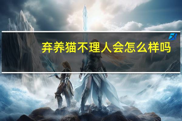 弃养猫不理人会怎么样吗