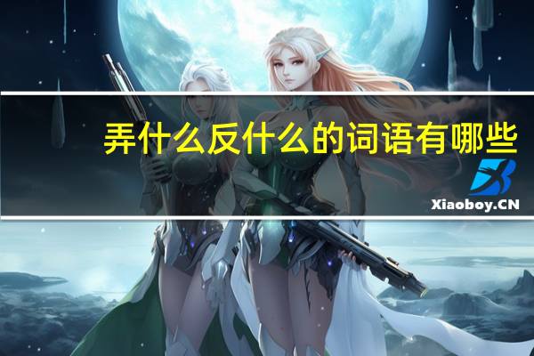 弄什么反什么的词语有哪些?