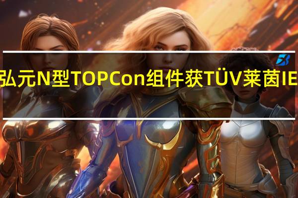 弘元N型TOPCon组件获TÜV莱茵IEC认证