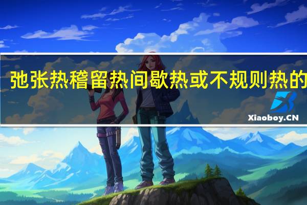 弛张热稽留热间歇热或不规则热的特点