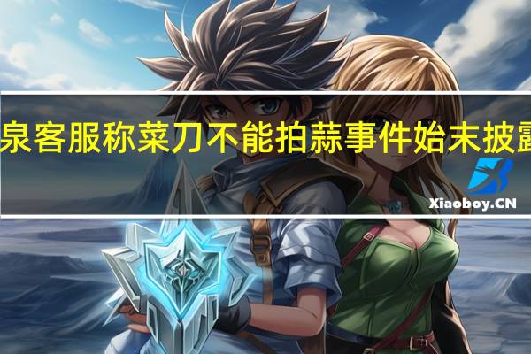 张小泉客服称菜刀不能拍蒜 事件始末披露令人惊呆