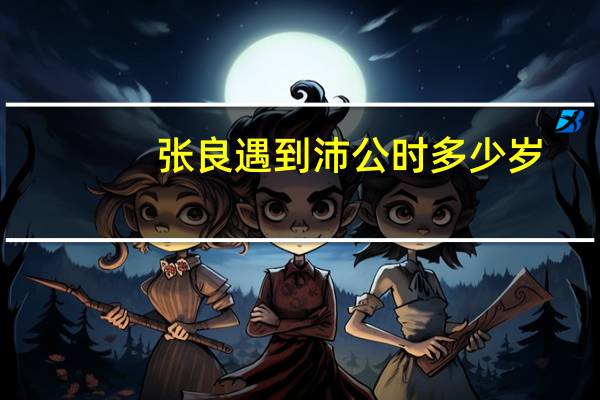 张良遇到沛公时多少岁