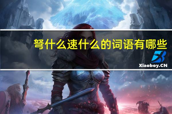 弩什么速什么的词语有哪些?