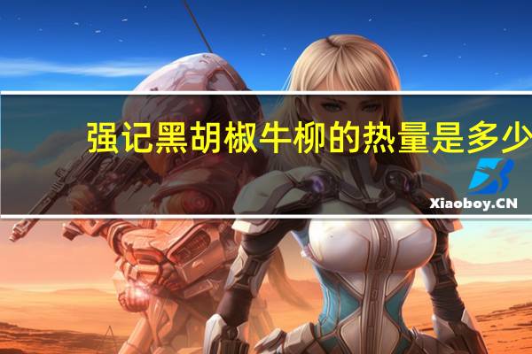 强记 黑胡椒牛柳的热量是多少