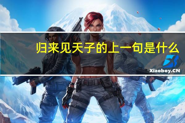 归来见天子的上一句是什么