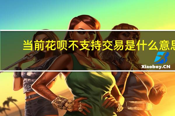 当前花呗不支持交易是什么意思